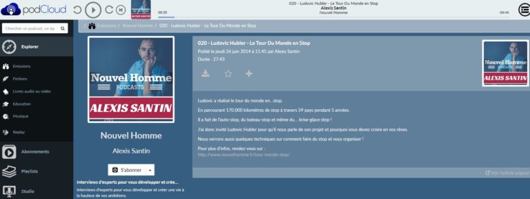 Podcast Site Nouvel Homme, 2011