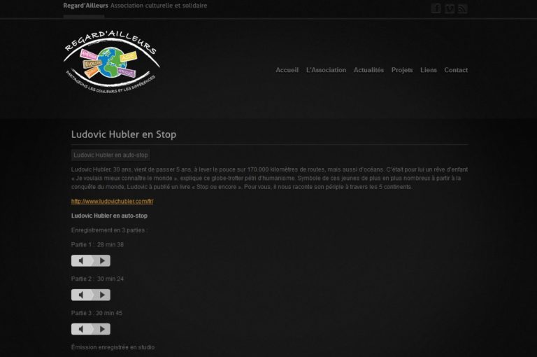 Interview site Regards d’ailleurs, 2008