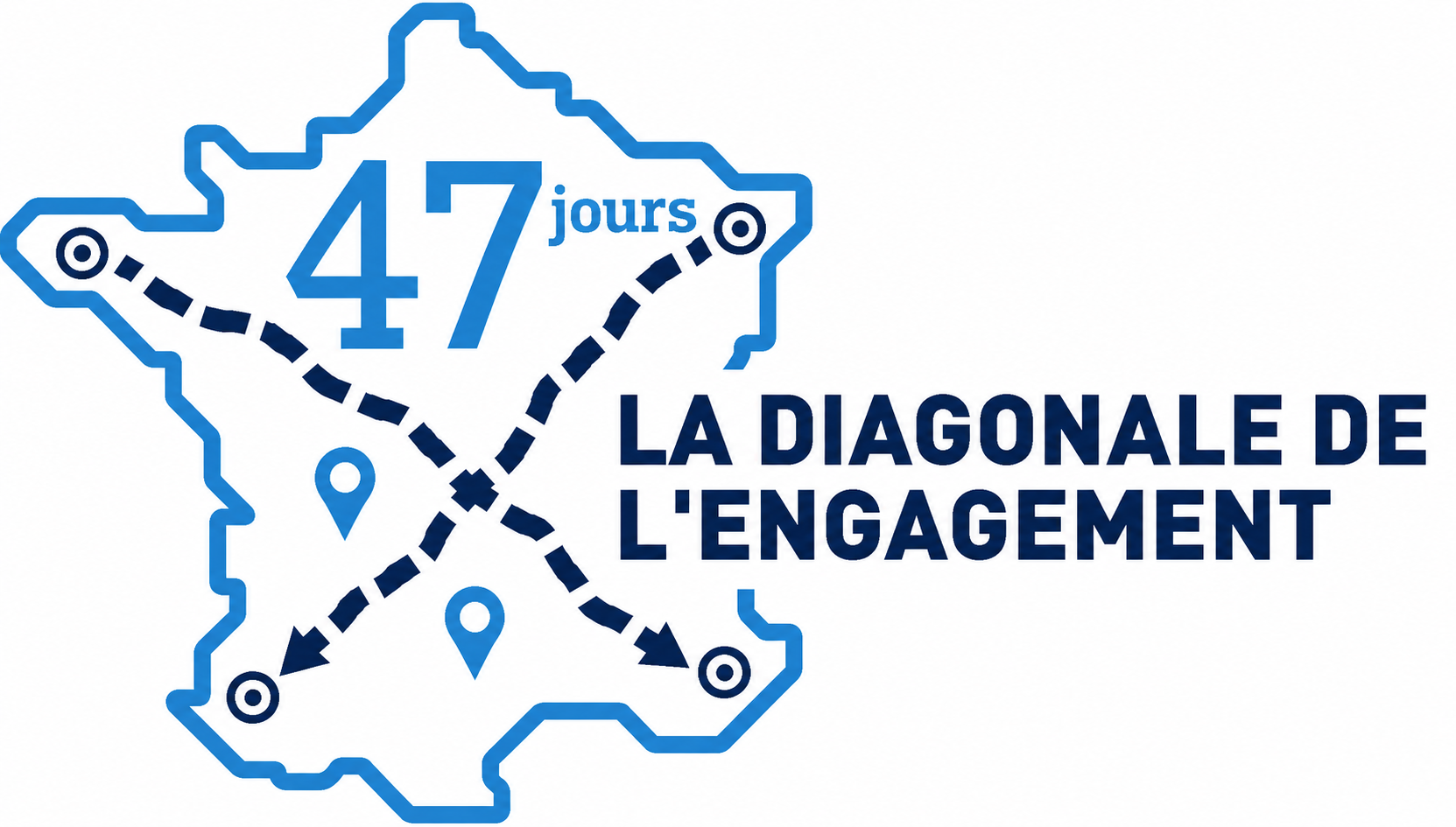 La Diagonale de l'Engagement — deux traversées de la France à pied pendant 47 jours